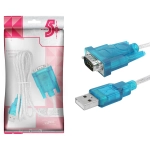 CABO USB CRISTAL - USB A MACHO + DB9 1,5M